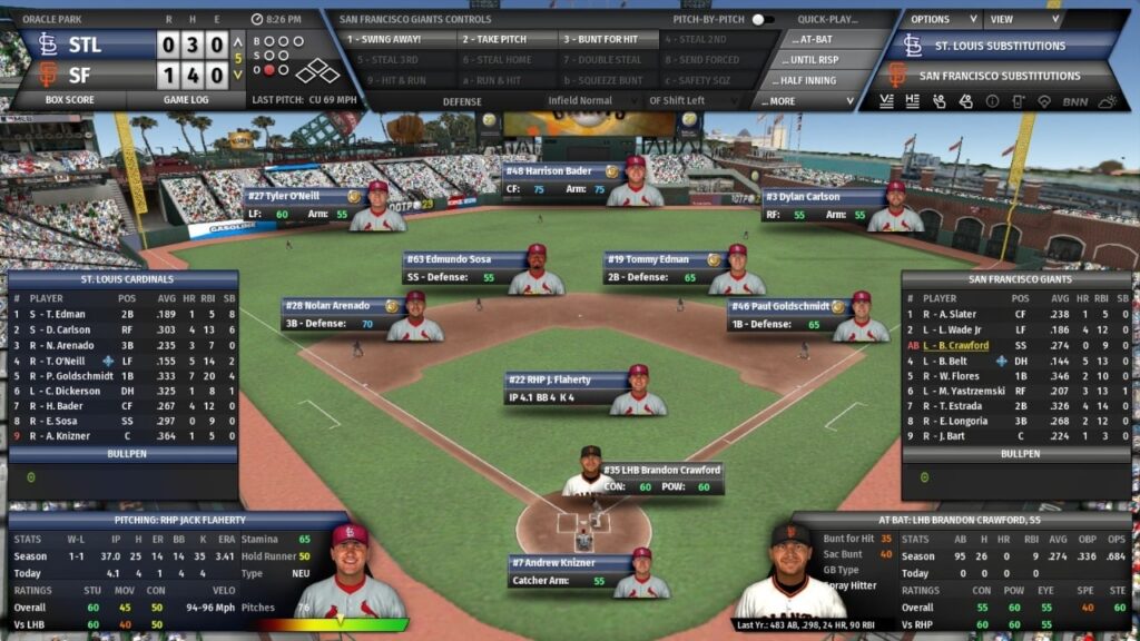 Historical Mode: This mode allows players to experience baseball history by replaying past seasons and managing classic teams and players.