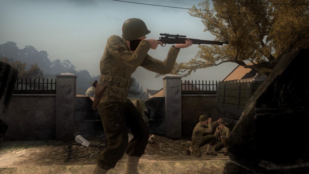 Immersive World War II Setting: The game takes place during some of the most iconic battles of World War II, allowing players to experience the conflict from the perspectives of American, British, and German soldiers.