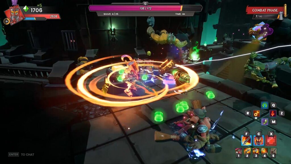 Hero-Based Gameplay: Players can control one of several heroes, each with unique abilities and skills, and use them to defend against waves of enemies.
