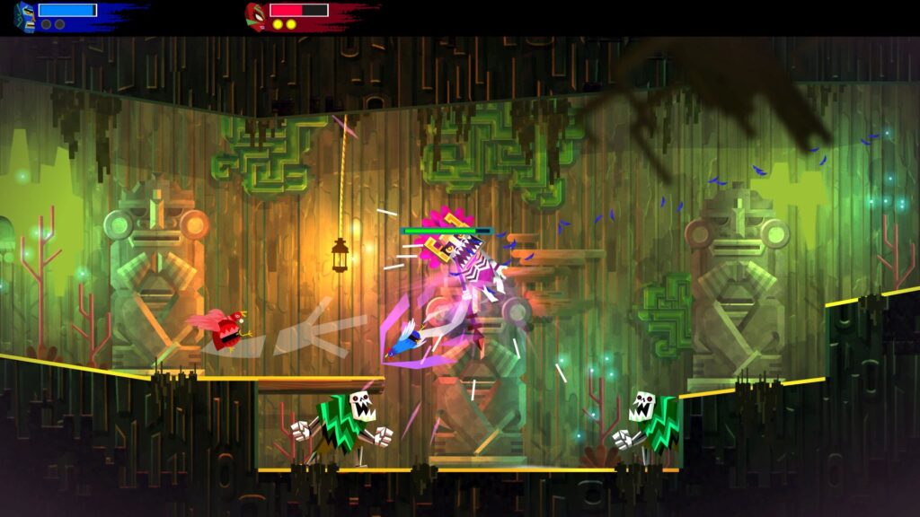 Unique abilities: As the game progresses, players unlock new abilities, including uppercuts, throws, and air dashes. The game also has a skill tree system that allows players to customize Juan's abilities to suit their playstyle.