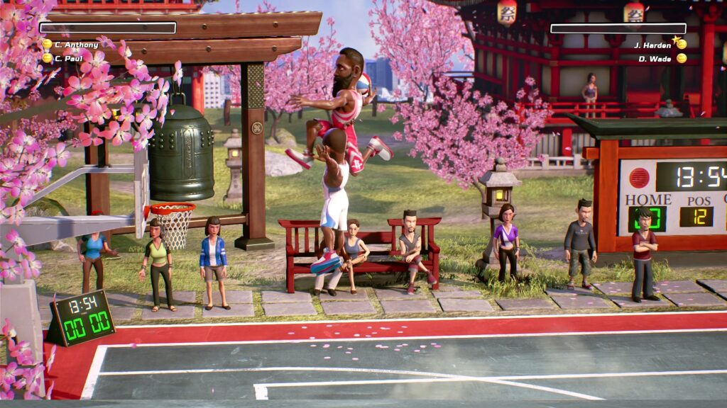 Over-the-Top Moves and Dunks: NBA Playgrounds is known for its over-the-top moves and dunks, which allow players to perform gravity-defying jumps and flashy moves. The game's physics engine allows for exaggerated movements, creating a thrilling and entertaining gameplay experience.