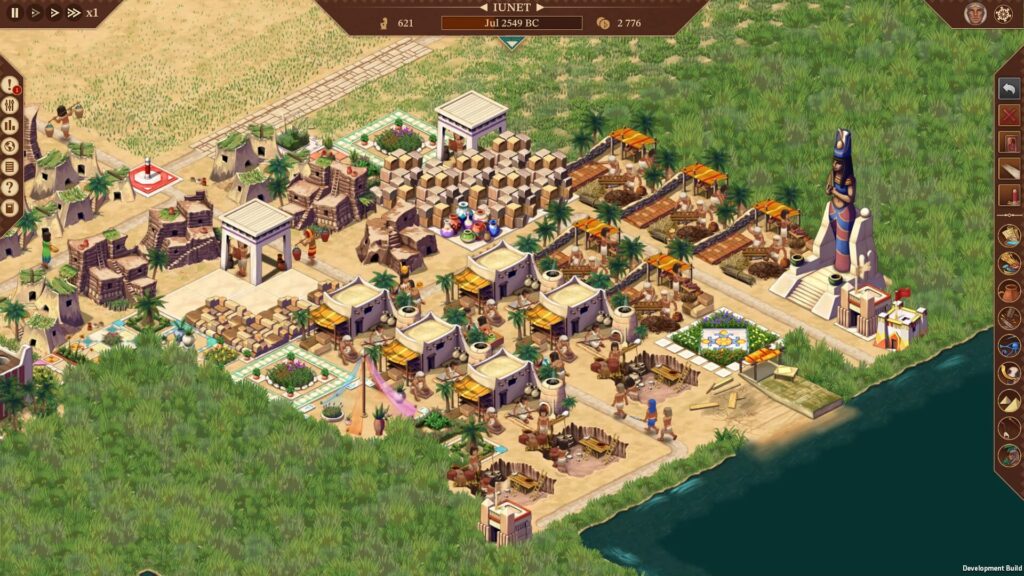 Authentic depiction of ancient Egypt: The game offers a detailed and authentic depiction of ancient Egyptian life. From the buildings and monuments to the clothing and hairstyles of the characters, everything in the game is designed to be historically accurate.