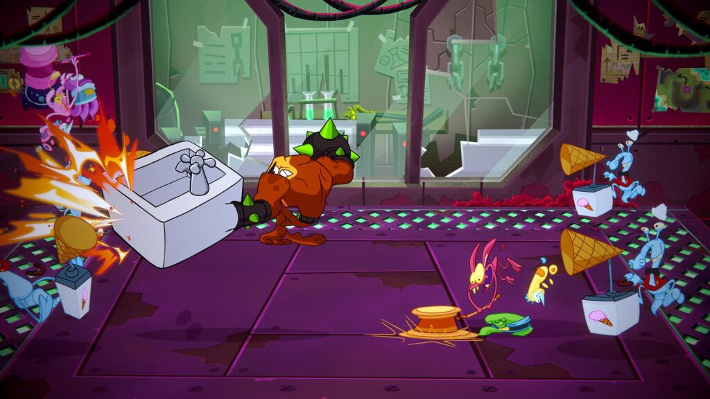 Challenging gameplay: Battletoads is known for its challenging gameplay, which requires players to master various moves and strategies to progress through the levels.