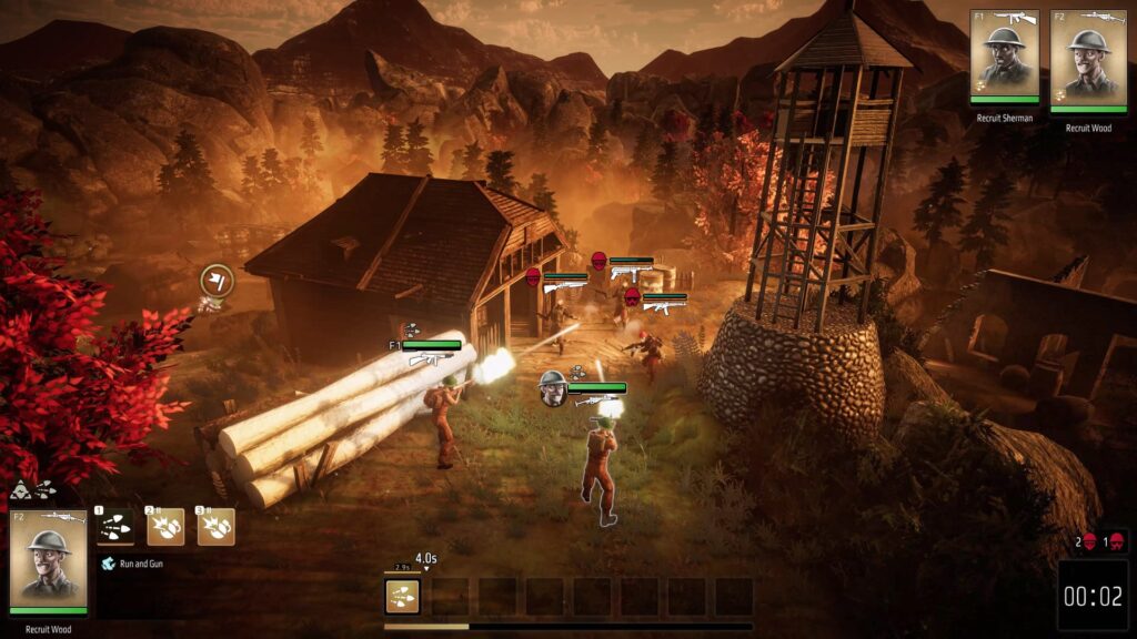 Cover system: The game features a cover system, where players can take cover behind different objects on the battlefield, adding an extra layer of strategy to the game.
