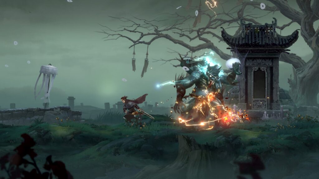 Action-Packed Combat: Eastern Exorcist's combat is fast-paced and challenging, requiring players to use a variety of weapons and spells to defeat enemies.