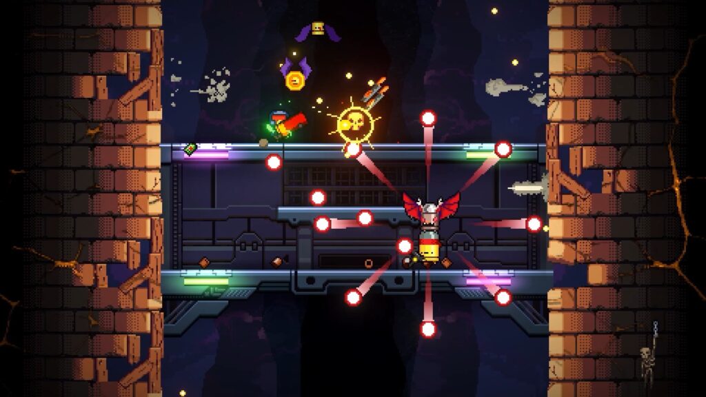 Fast-paced gameplay: Exit the Gungeon features intense and fast-paced gameplay that challenges players to navigate through a series of increasingly difficult levels.