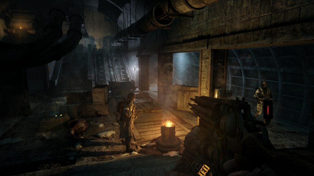 Intense combat: The game features intense and challenging combat, with a variety of weapons and tactics available to the player. The game's AI is also highly advanced, with enemies that react realistically to the player's actions.