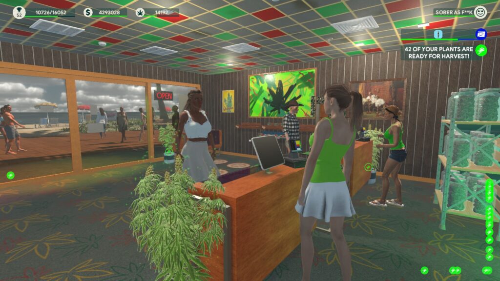 Marijuana Business Simulation: Weed Shop 3 is a simulation game that allows players to manage and run their own marijuana dispensary. The game offers an immersive and realistic experience that captures the challenges and rewards of entrepreneurship in the marijuana industry.