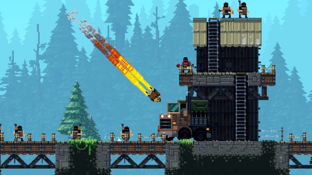 Multiplayer options: Broforce allows for both online and local multiplayer, so you can team up with friends to take on the enemy forces together. This adds a new level of excitement and fun to the game.