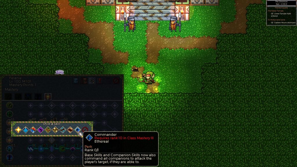 Vast array of weapons and equipment: Chronicon offers a wide range of weapons, armor, and accessories for players to discover and equip. Players can also craft and upgrade their equipment to improve their combat abilities.