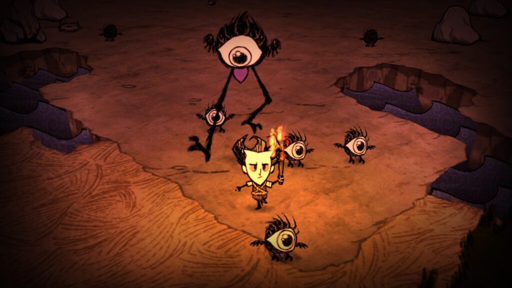 Combat system: Don't Starve features a robust combat system, with a variety of creatures and bosses to fight.