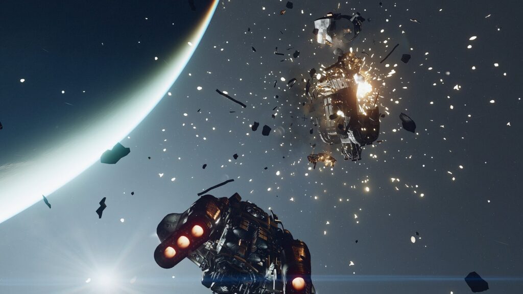Customizable Spaceship: Players can customize their spacecraft with different engines, weapons, and shields to suit their playstyle and tackle different challenges.