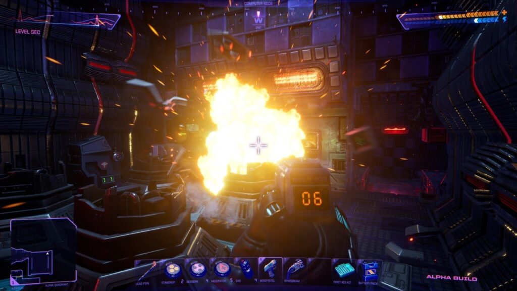 First-person shooter mechanics: The game features first-person shooter gameplay, allowing players to engage in combat against a variety of enemies, from rogue robots to mutated creatures.