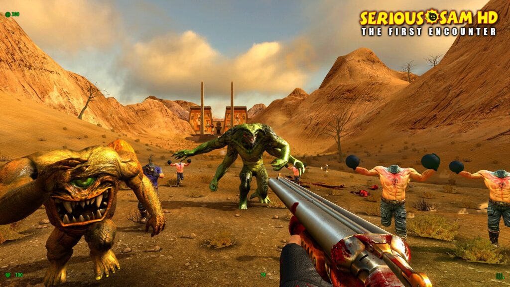Wide variety of enemies: The game features a diverse range of enemies, from humanoid soldiers to giant scorpions and alien spacecraft, each with their own unique attack patterns and weaknesses.