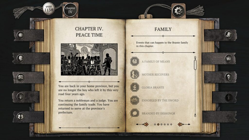 Deep and engaging storytelling: The game's plotlines are complex and multi-layered, with over 400,000 words of text in total. Players must make difficult decisions and build relationships with other characters in the game, with the outcomes of their decisions affecting the kingdom's destiny.